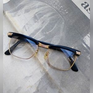 Black and Gold Filled  Eyeglasses